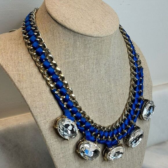 Vintage VCLM Giant Rhinestone Necklace Costume Jewelry - Picture 2 of 4